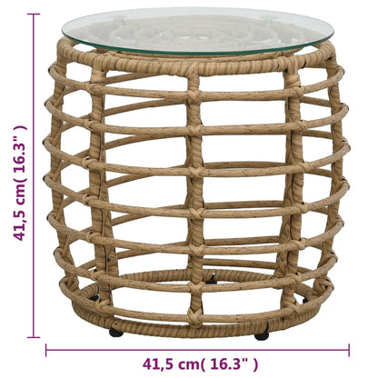 Bistro Set | Oak, Black, Transparent