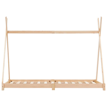 Kids Bed Frame Solid Pine Wood 80x160 cm