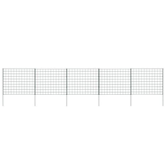 146102 vidaXL Garden Fence Set 77,5x64 cm Green