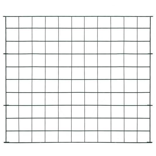 146102 vidaXL Garden Fence Set 77,5x64 cm Green