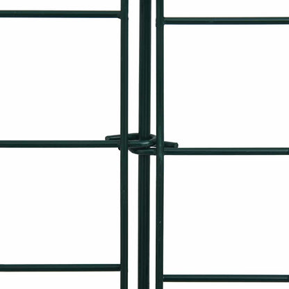 146103 vidaXL Arched Garden Fence Set 77,5x78,5 cm Green
