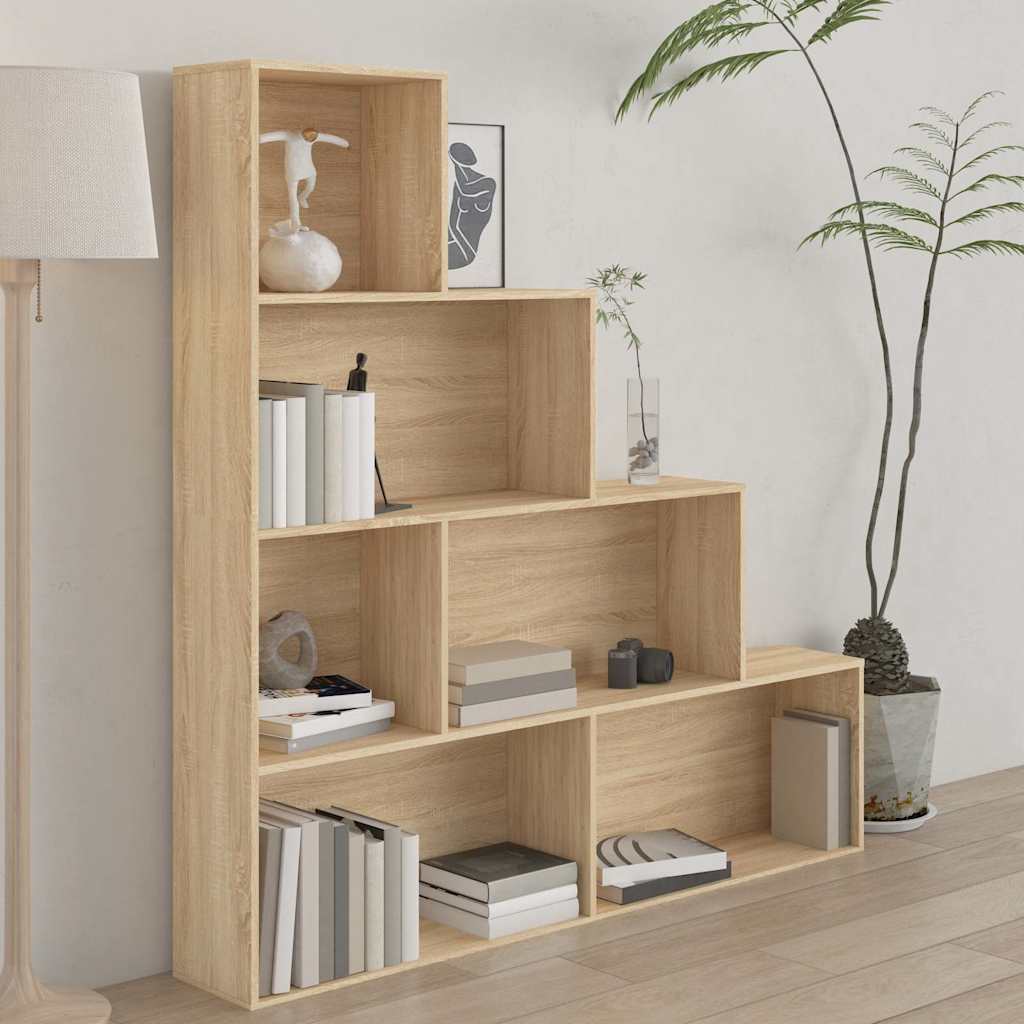 Book Cabinet/Room Divider Sonoma Oak 155x24x160 cm