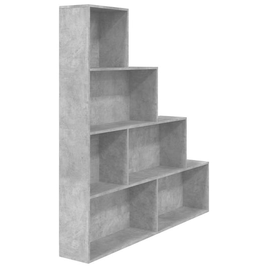 800661 vidaXL Book Cabinet/Room Divider Concrete Grey 155x24x160 cm Engineered Wood