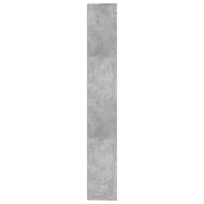 800661 vidaXL Book Cabinet/Room Divider Concrete Grey 155x24x160 cm Engineered Wood