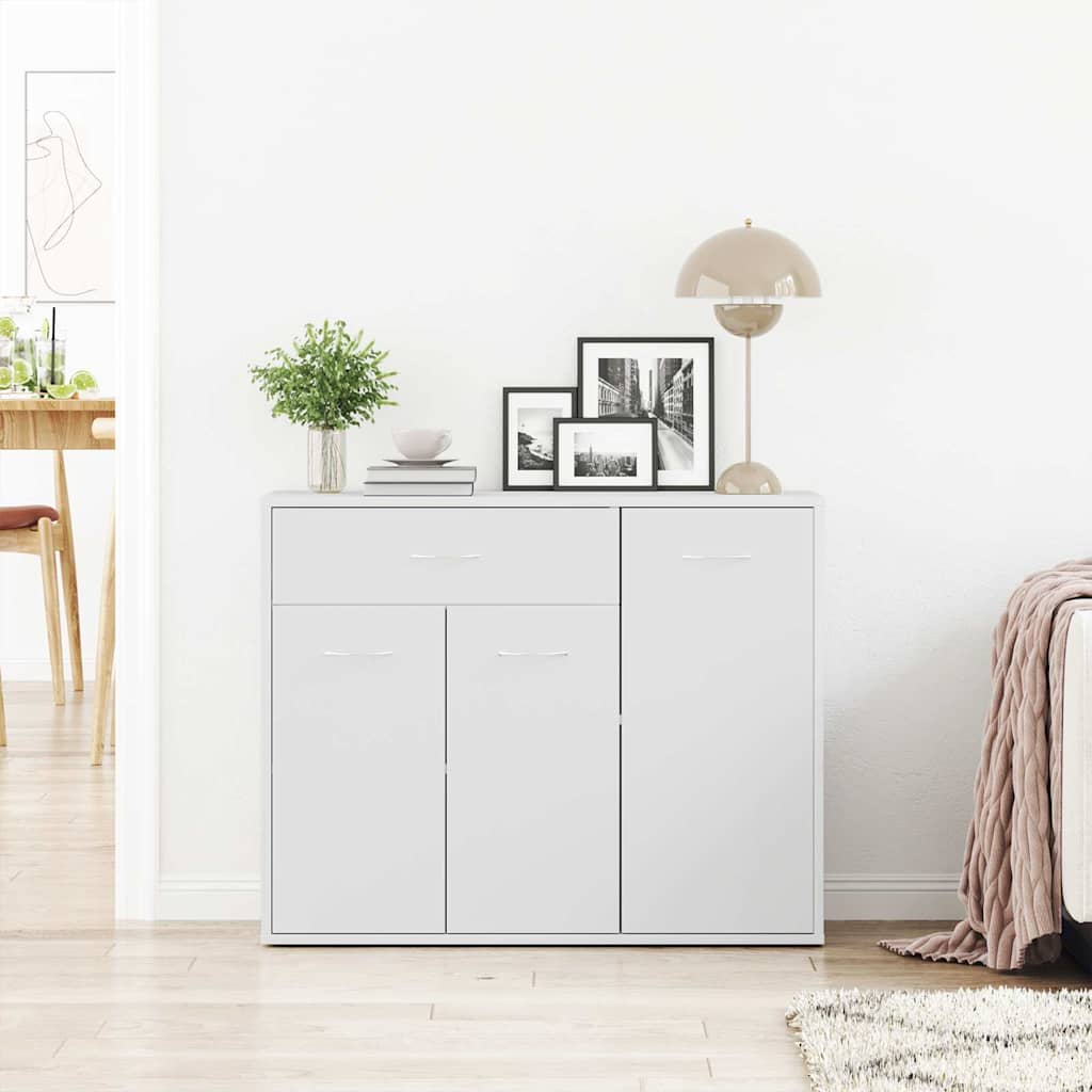 800675 vidaXL Sideboard White 88x30x70 cm Engineered Wood