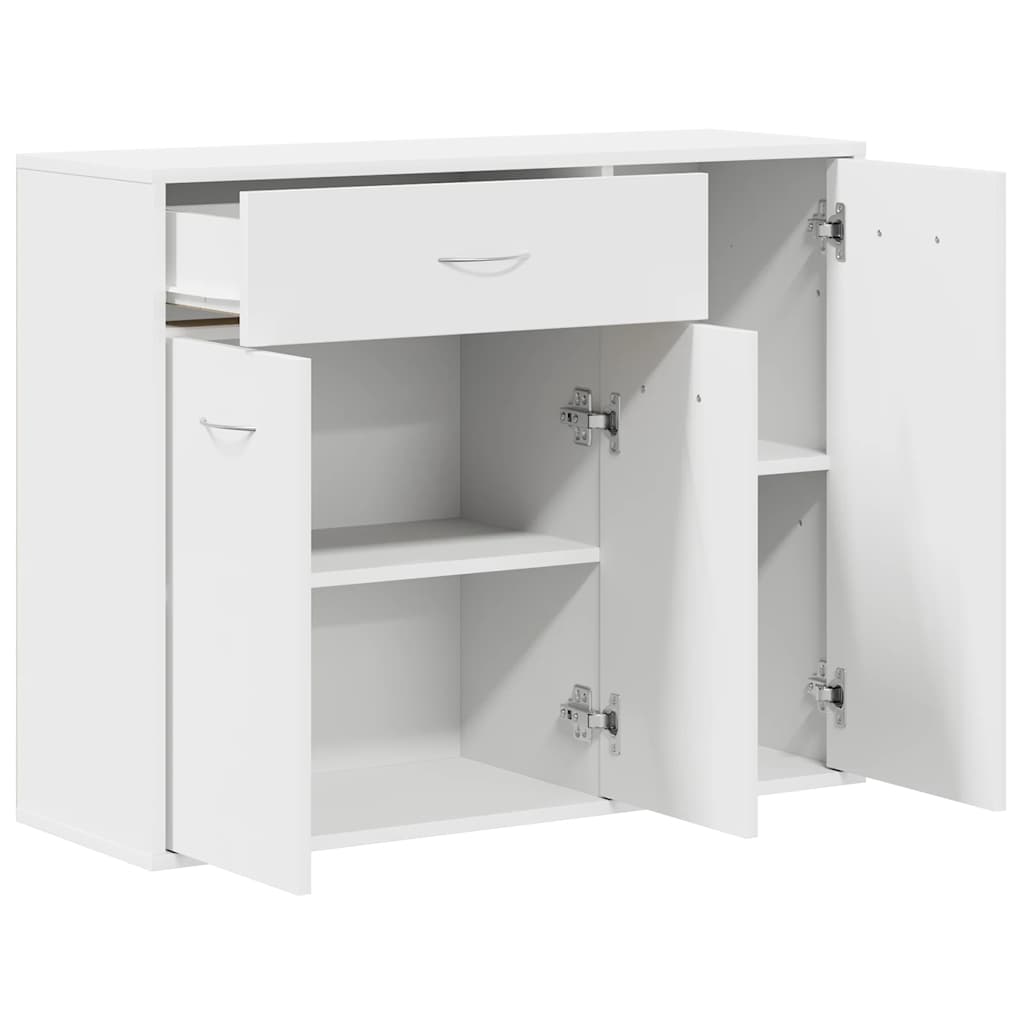 Sideboard White 88x30x70 cm Engineered Wood