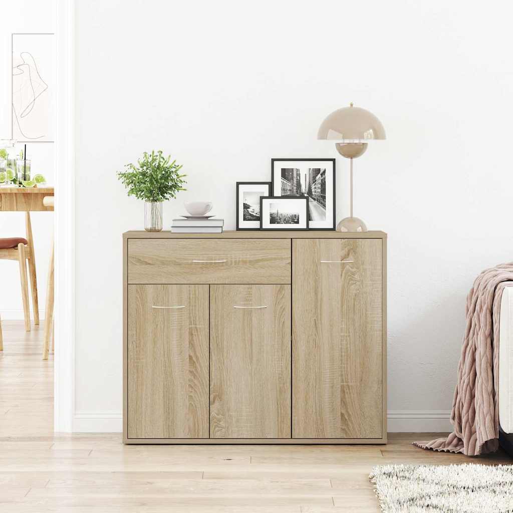 800678 vidaXL Sideboard Sonoma Oak 88x30x70 cm Engineered Wood