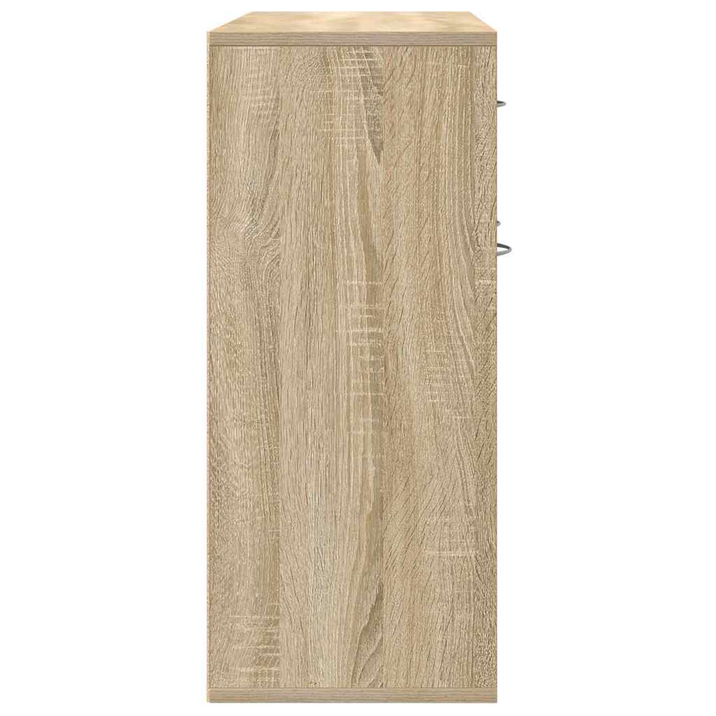 800678 vidaXL Sideboard Sonoma Oak 88x30x70 cm Engineered Wood