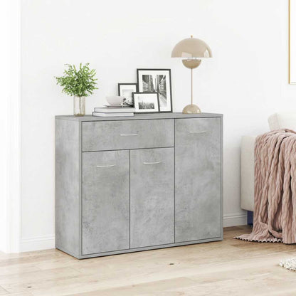 800679 vidaXL Sideboard Concrete Grey 88x30x70 cm Engineered Wood