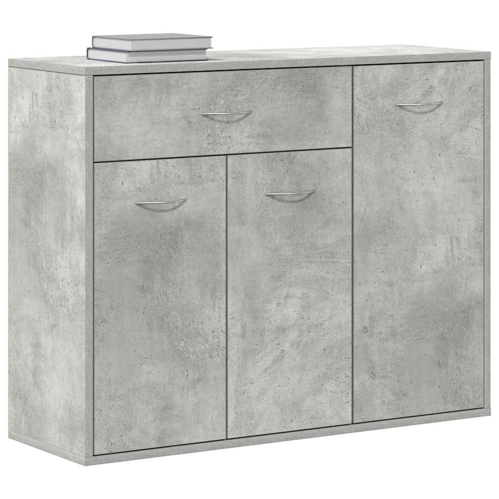800679 vidaXL Sideboard Concrete Grey 88x30x70 cm Engineered Wood