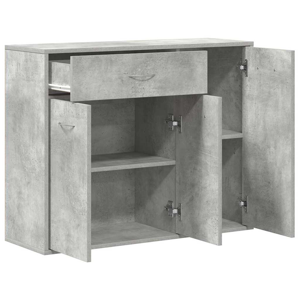 800679 vidaXL Sideboard Concrete Grey 88x30x70 cm Engineered Wood