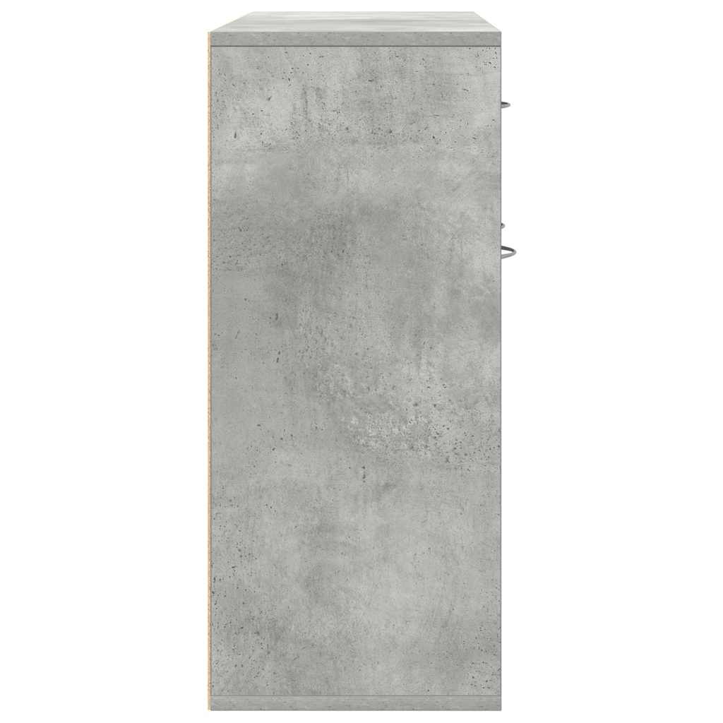 800679 vidaXL Sideboard Concrete Grey 88x30x70 cm Engineered Wood