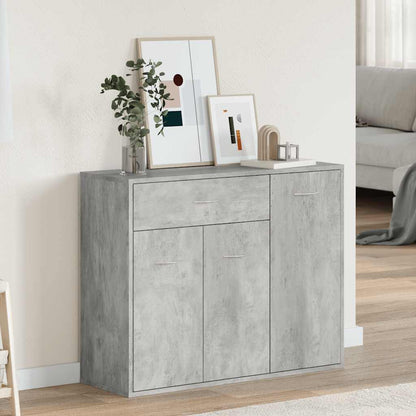 Sideboard Concrete Grey 88x30x70 cm Engineered Wood