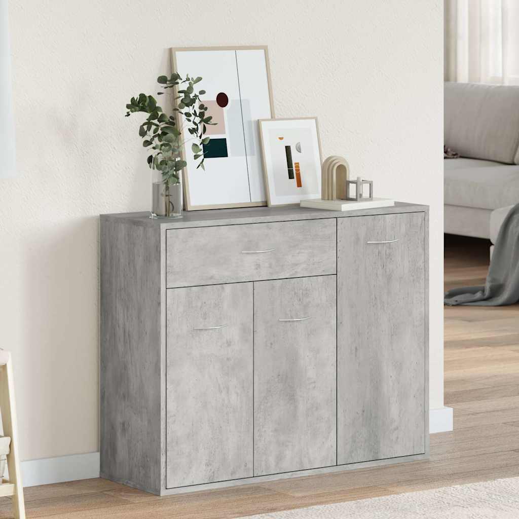 800679 vidaXL Sideboard Concrete Grey 88x30x70 cm Engineered Wood
