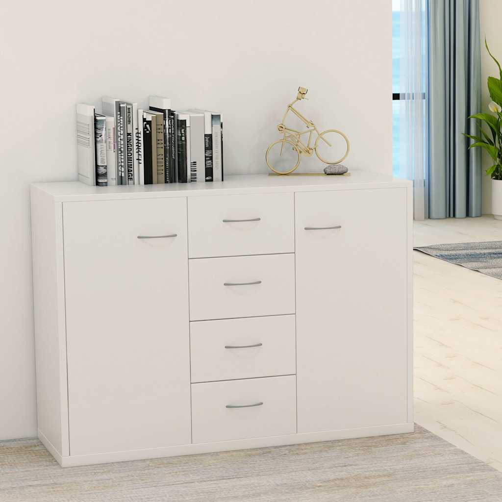 800684 vidaXL Sideboard White 88x30x65 cm Engineered Wood