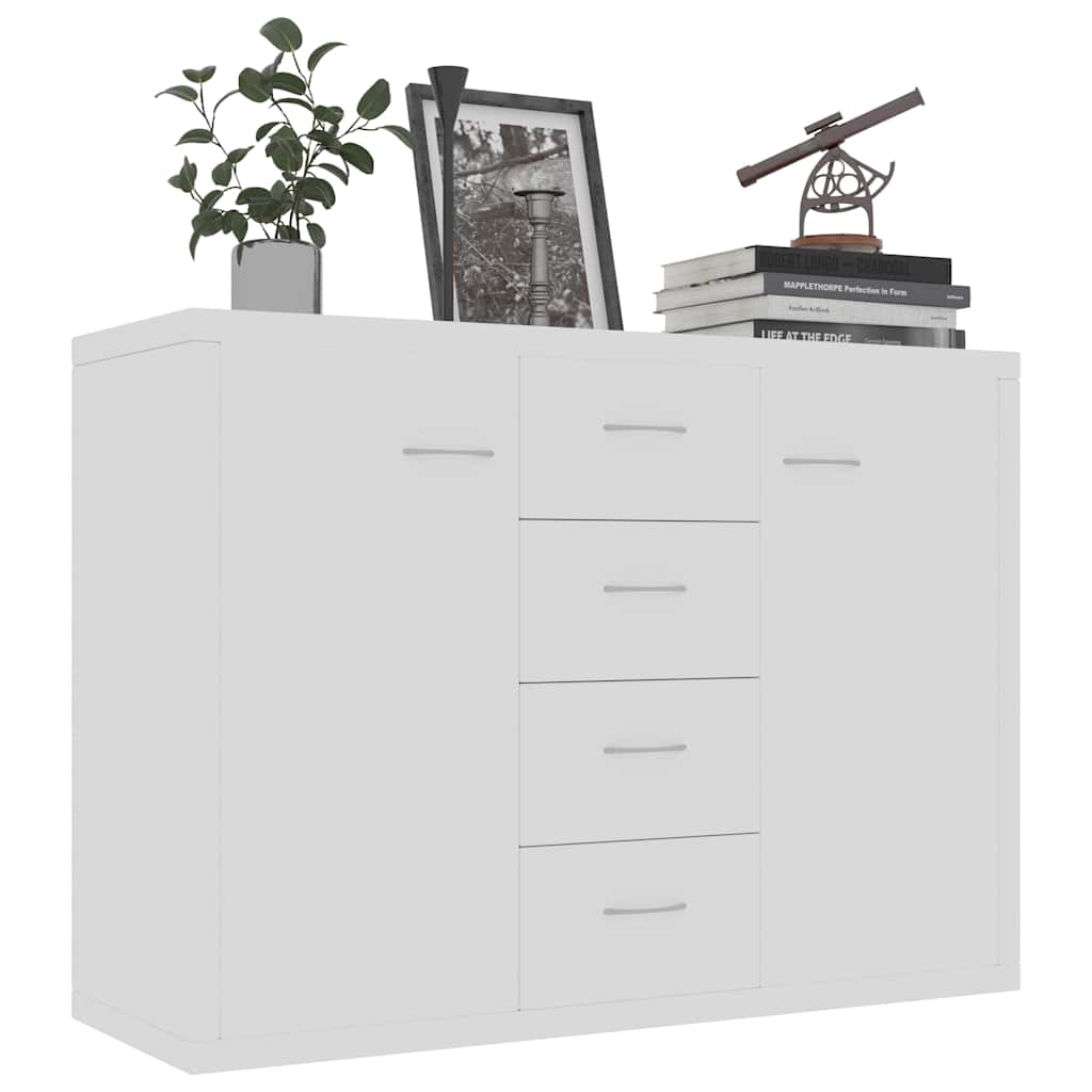 800684 vidaXL Sideboard White 88x30x65 cm Engineered Wood