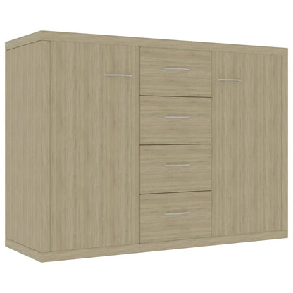 800687 vidaXL Sideboard Sonoma Oak 88x30x65 cm Engineered Wood