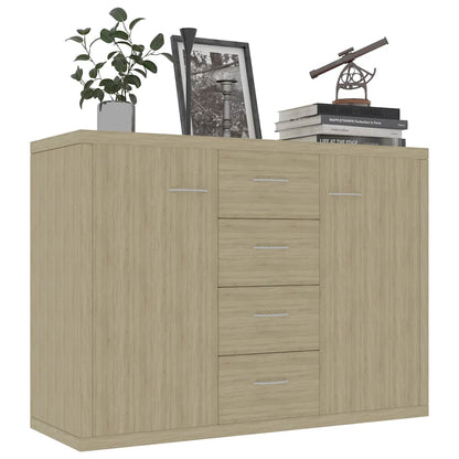 800687 vidaXL Sideboard Sonoma Oak 88x30x65 cm Engineered Wood
