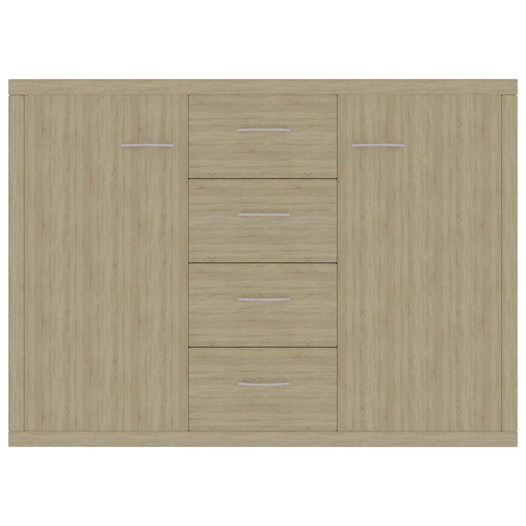 800687 vidaXL Sideboard Sonoma Oak 88x30x65 cm Engineered Wood