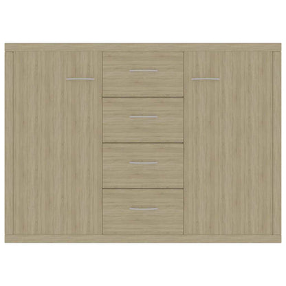 800687 vidaXL Sideboard Sonoma Oak 88x30x65 cm Engineered Wood