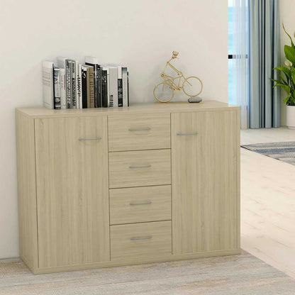 800687 vidaXL Sideboard Sonoma Oak 88x30x65 cm Engineered Wood