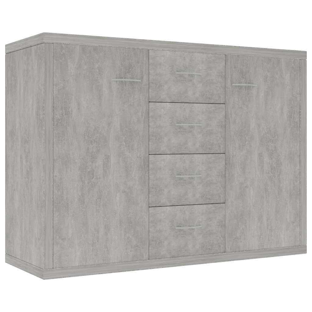 800688 vidaXL Sideboard Concrete Grey 88x30x65 cm Engineered Wood