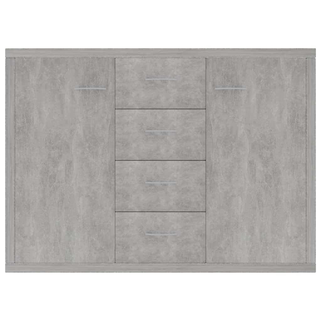 Sideboard Concrete Grey 88x30x65 cm Engineered Wood