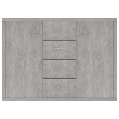 800688 vidaXL Sideboard Concrete Grey 88x30x65 cm Engineered Wood