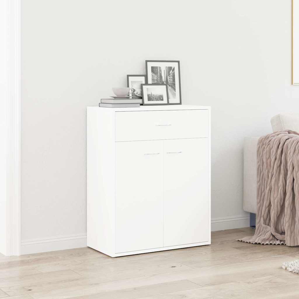 Sideboard White 60x30x75 cm Engineered Wood