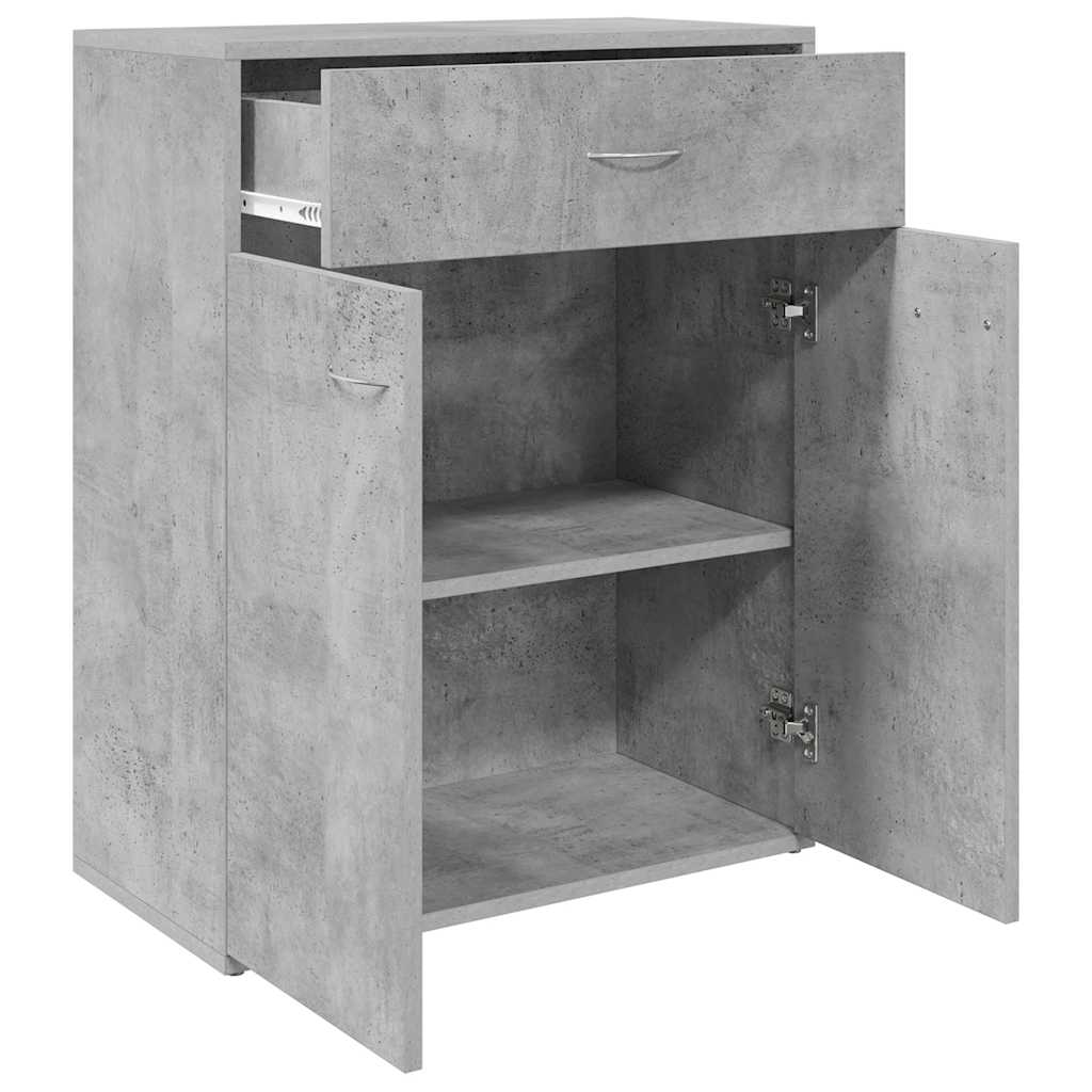 Sideboard Concrete Grey 60x30x75 cm Engineered Wood