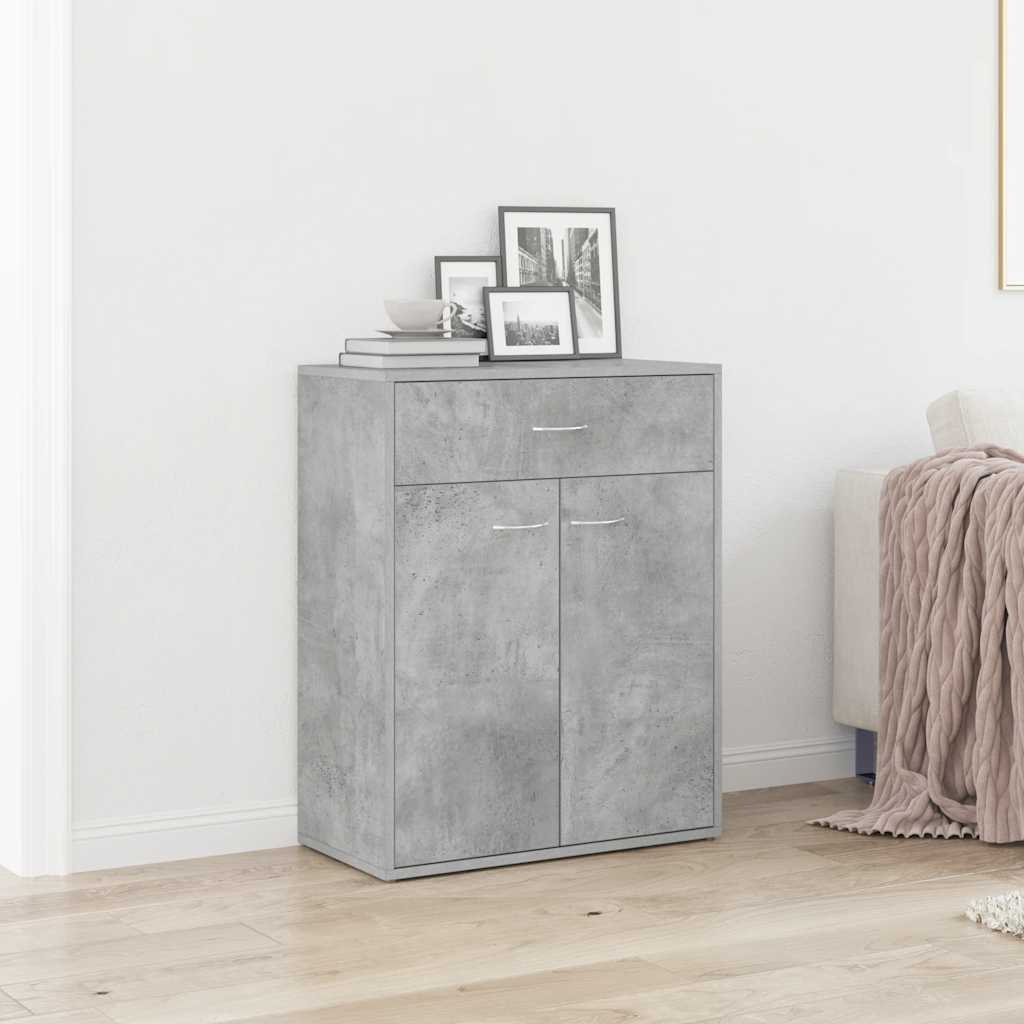 Sideboard Concrete Grey 60x30x75 cm Engineered Wood