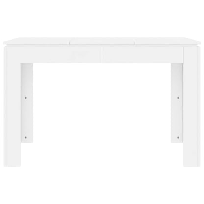 Dining Table White 120x60x76 cm Engineered Wood