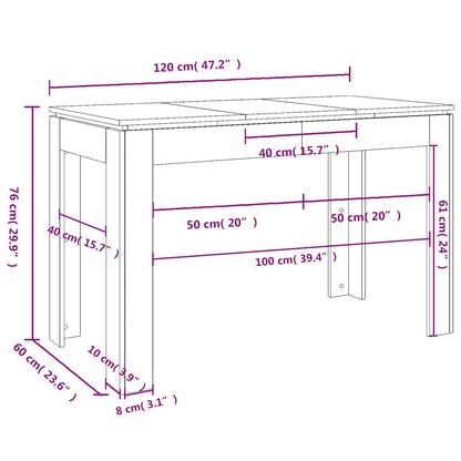 Dining Table | Black | Engineered wood | Medium | Simple | Dining Table