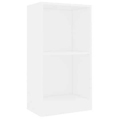 Bookcase White 40x24x75 cm Engineered Wood