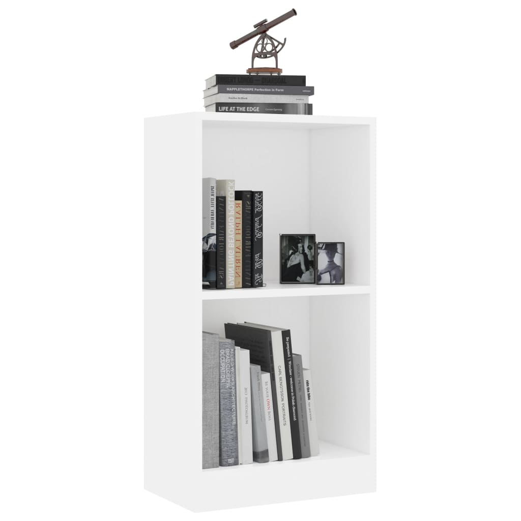 Bookcase White 40x24x75 cm Engineered Wood