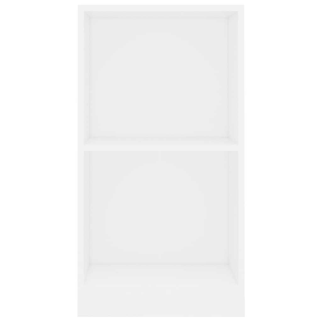 Bookcase White 40x24x75 cm Engineered Wood