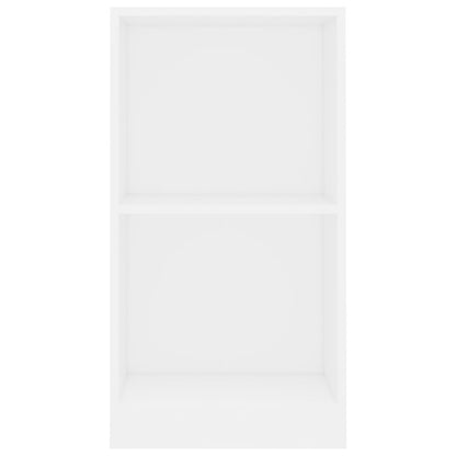 Bookcase White 40x24x75 cm Engineered Wood