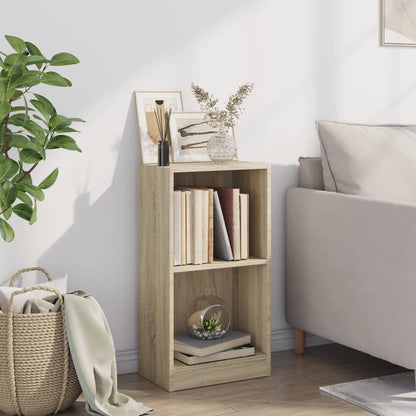 Bookcase Sonoma Oak 40x24x75 cm Engineered Wood