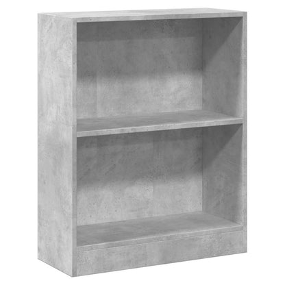 800859 vidaXL Bookshelf Concrete Grey 60x24x76 cm Engineered Wood