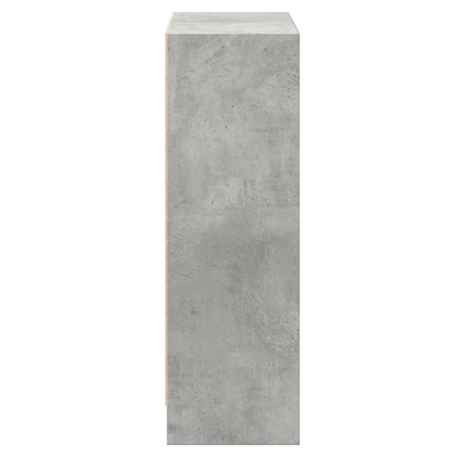 800859 vidaXL Bookshelf Concrete Grey 60x24x76 cm Engineered Wood