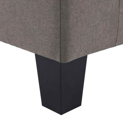 Sofa Taupe 4-Seater Fabric