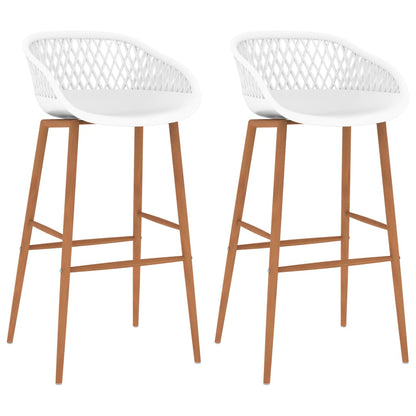 Bar Chairs 2 pcs White