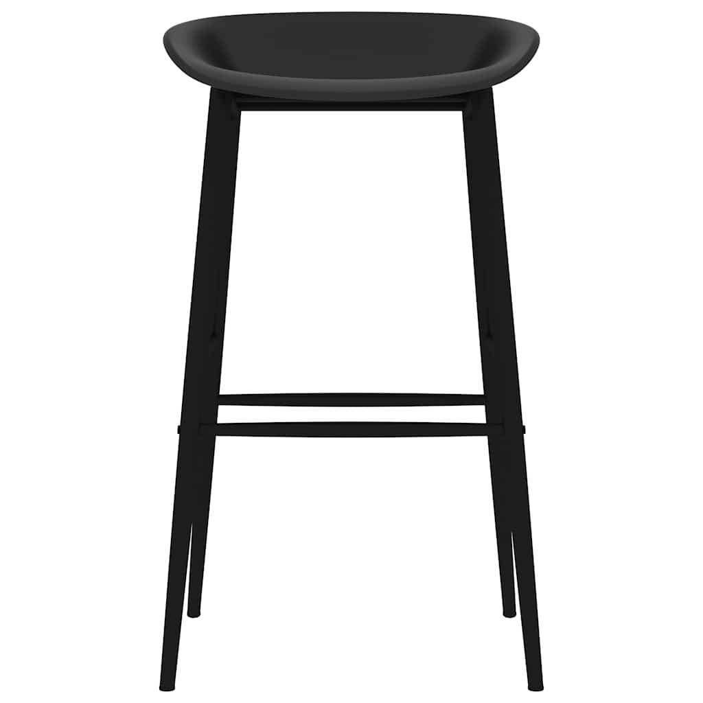 Bar Chairs 2 pcs Black