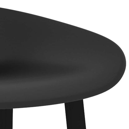 Bar Chairs 2 pcs Black