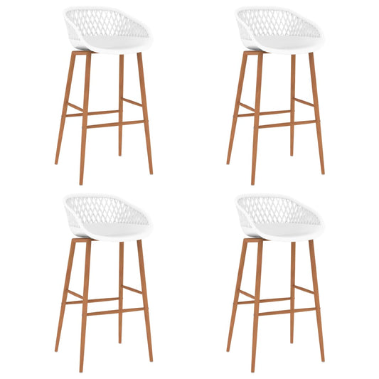 Bar Chairs 4 pcs White
