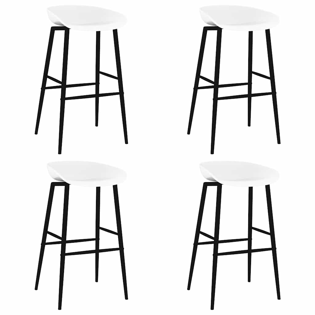 Bar Chairs 4 pcs White