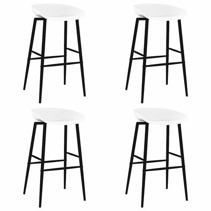 Bar Chairs 4 pcs White