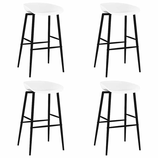 Bar Chairs 4 pcs White