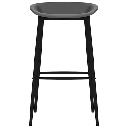Bar Chairs 4 pcs Grey