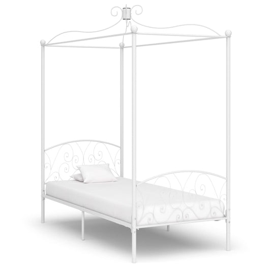 Bed Frame | White | Metal | Single | Tough | Bed Frame | Rectangular
